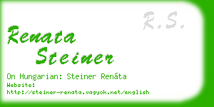 renata steiner business card